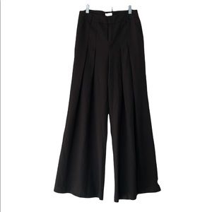 Tea & Cup Wide leg pants trousers Black Small